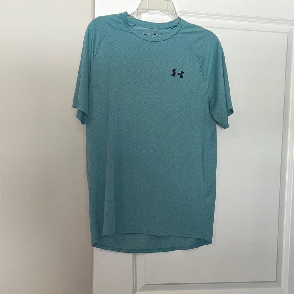 Under Armour Men's Aqua Blue Short Sleeve Tee